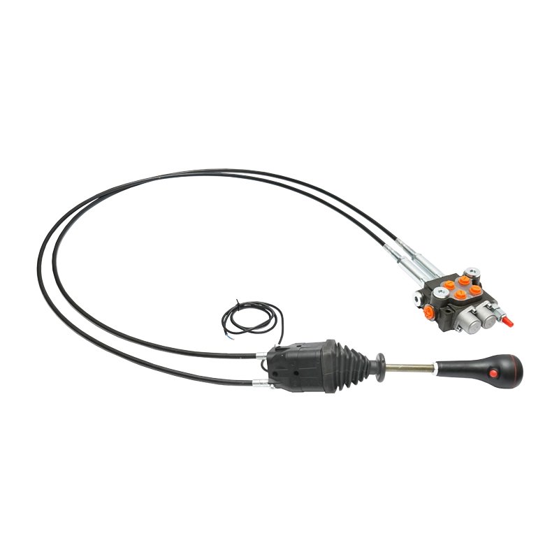 Distribuitor hidraulic cu joystick, lungime cablu 2.5m presiune 250 bar debit 40L/min Breckner Germany